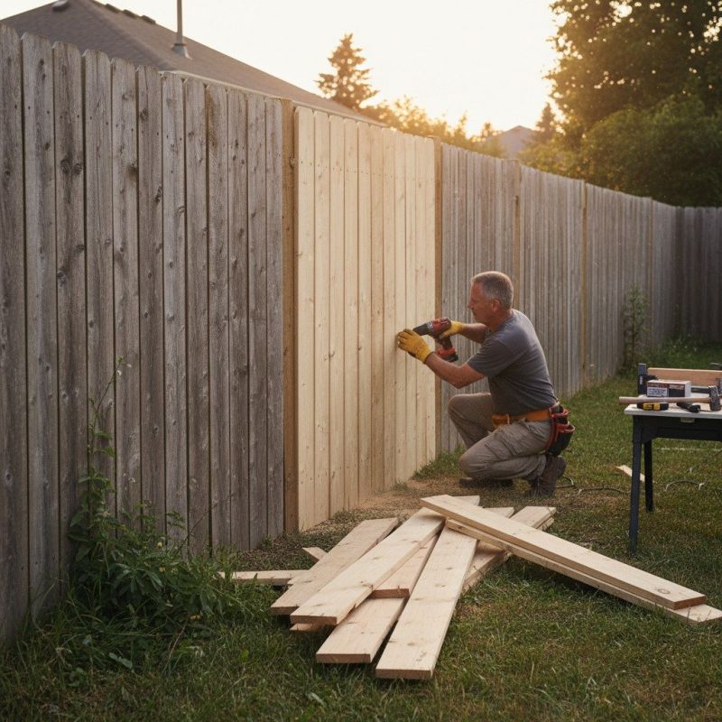 Wood Fence Repair Service