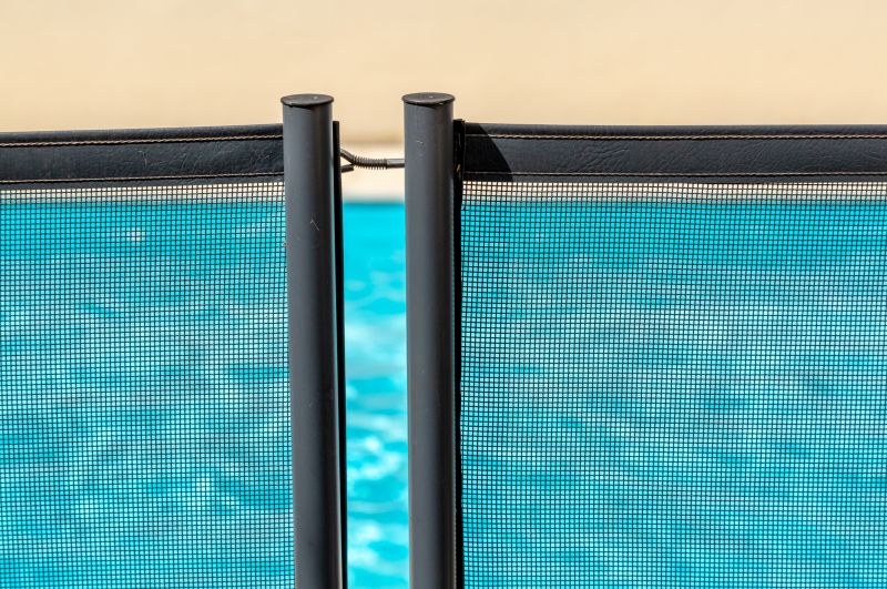 Mesh Fence Protecting Pool Area