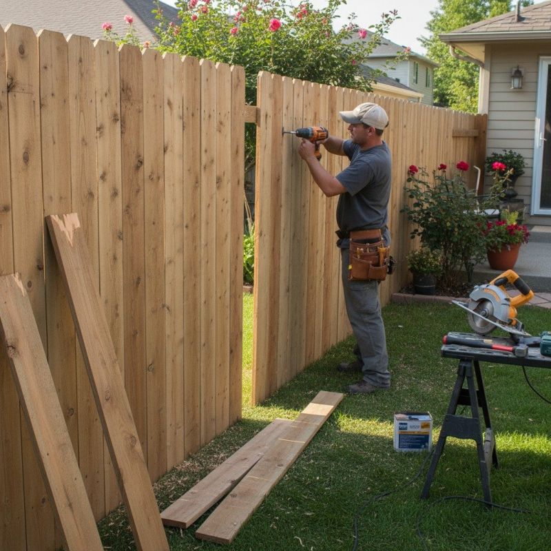 Wood Fence Repair